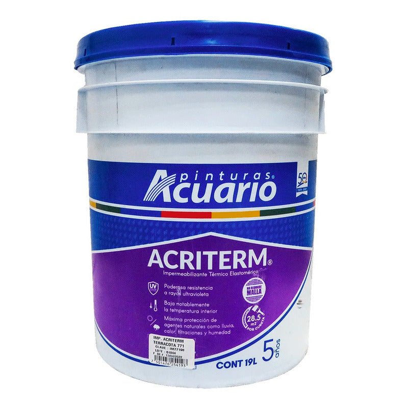 Impermeabilizante Térmico Elastomérico Acriterm 5 Años 19lt