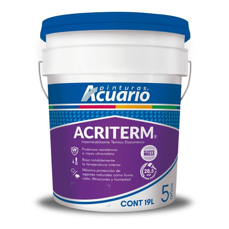 Impermeabilizante Térmico Elastomérico Acriterm 5 Años 19lt