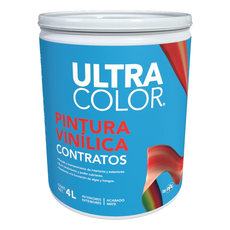 Galon De Pintura Vinilica Acrilica Lavable 4 Litros 5 Años