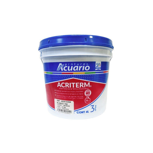 Impermeabilizante 3 Años 3.8 Lt Blanco Acri Acuario Im76040