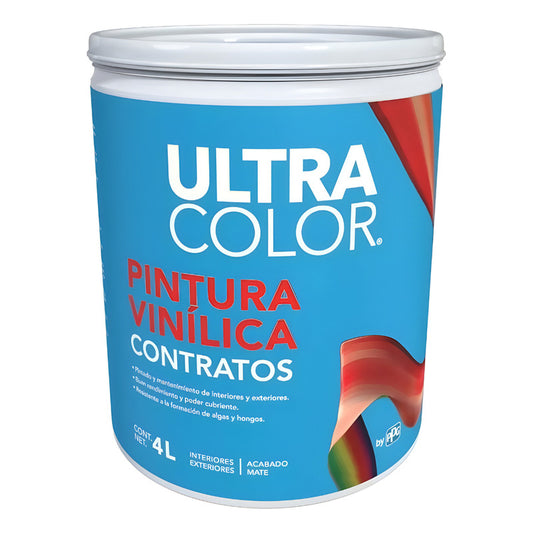 Pintura Vinilica Exteriores Lavable 4l 5 Años Azul Cielo