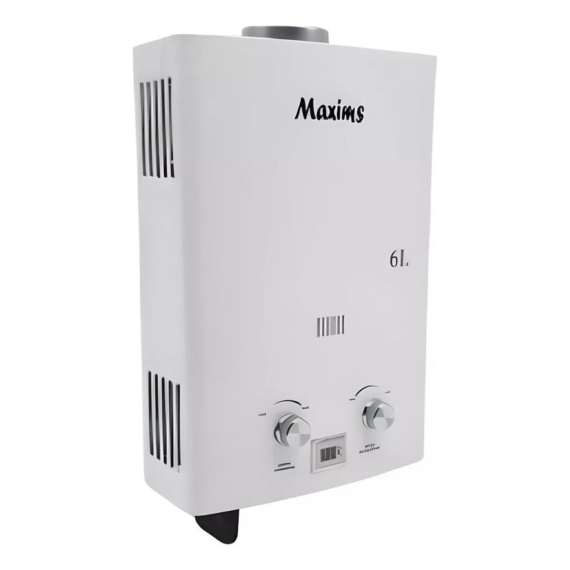 Calentador Maxims 6 Litros Gas 1 Servicio Blanco